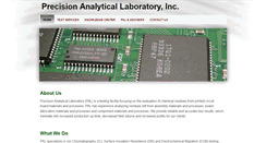 Desktop Screenshot of precisionanalysts.com