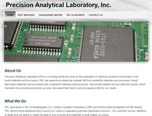 Tablet Screenshot of precisionanalysts.com
